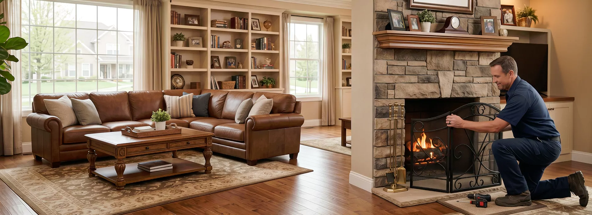 Fireplace Screen Installation La Habra, CA
