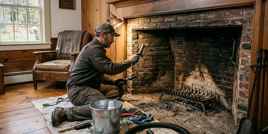 Inglenook and Coal Burning Fireplace Restoration La Habra