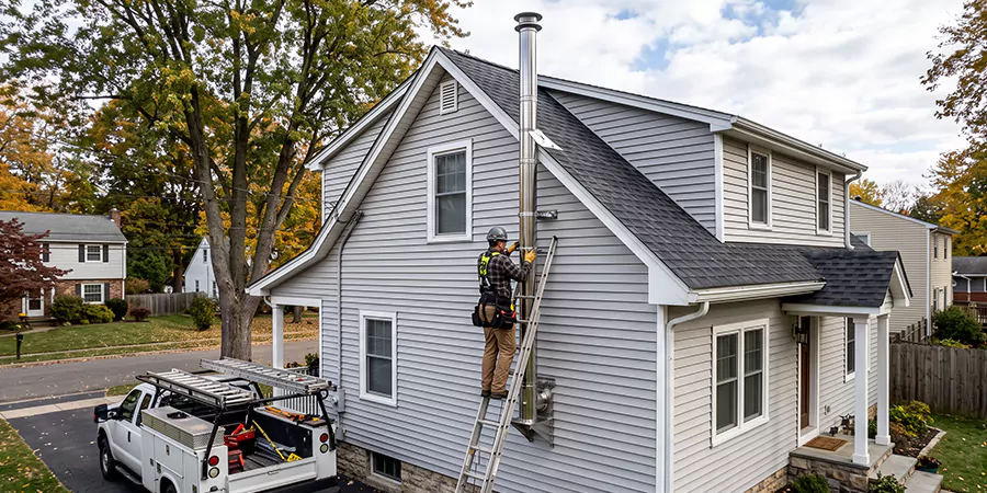 Wood Fireplace Chimney Liner Installation La Habra